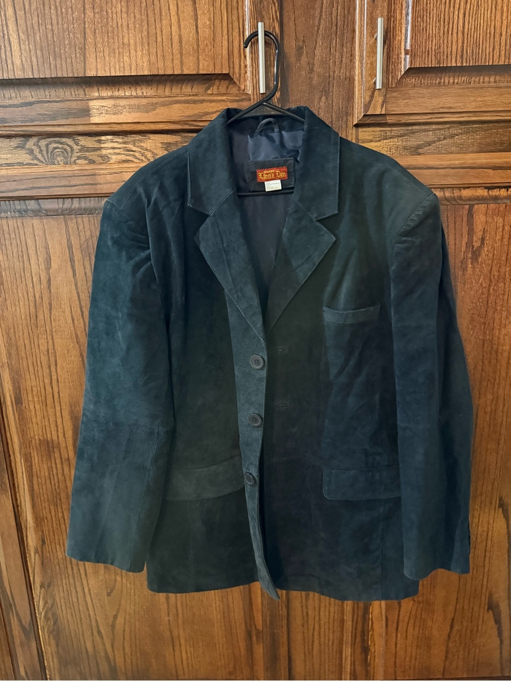 Vintage Haband Lions Den Navy Suede Blazer